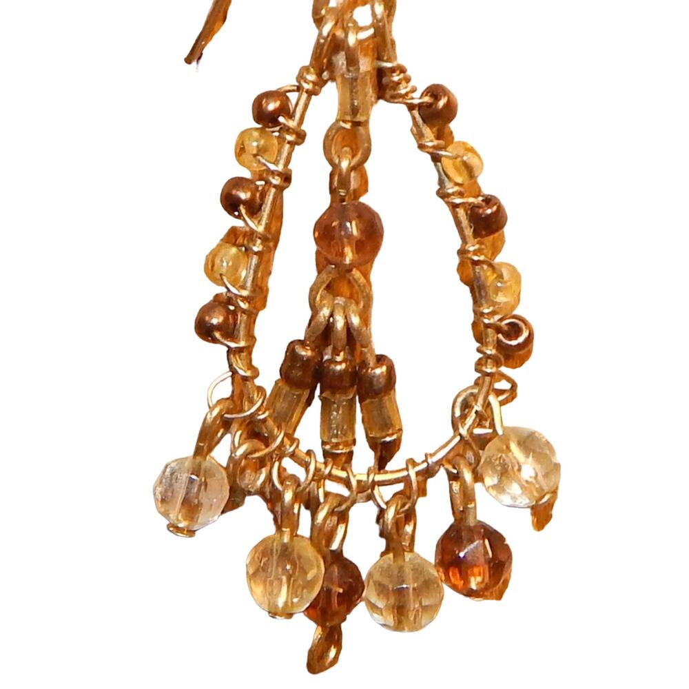 Sweet Little Beaded Teardrop Earrings